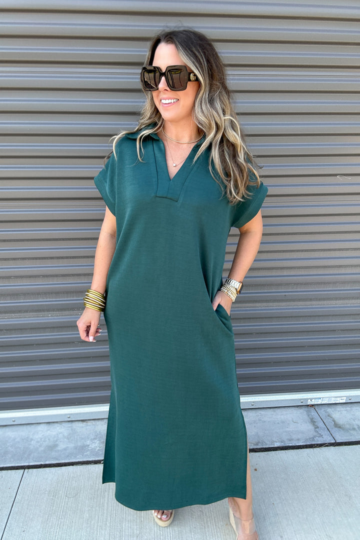 Soft and Smooth Maxi Dress - Emerald