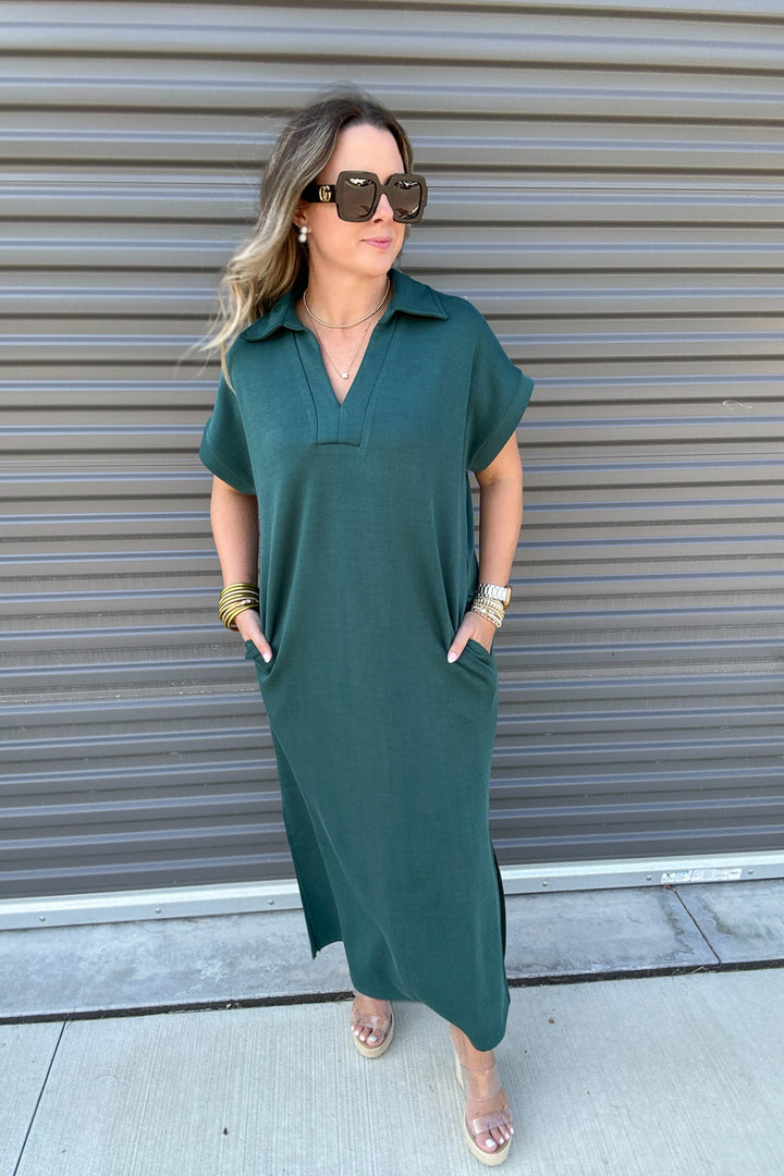Soft and Smooth Maxi Dress - Emerald