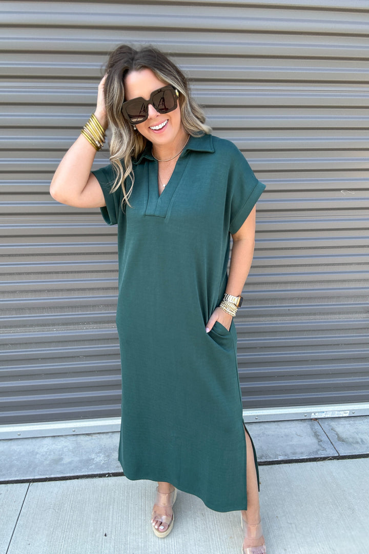 Soft and Smooth Maxi Dress - Emerald