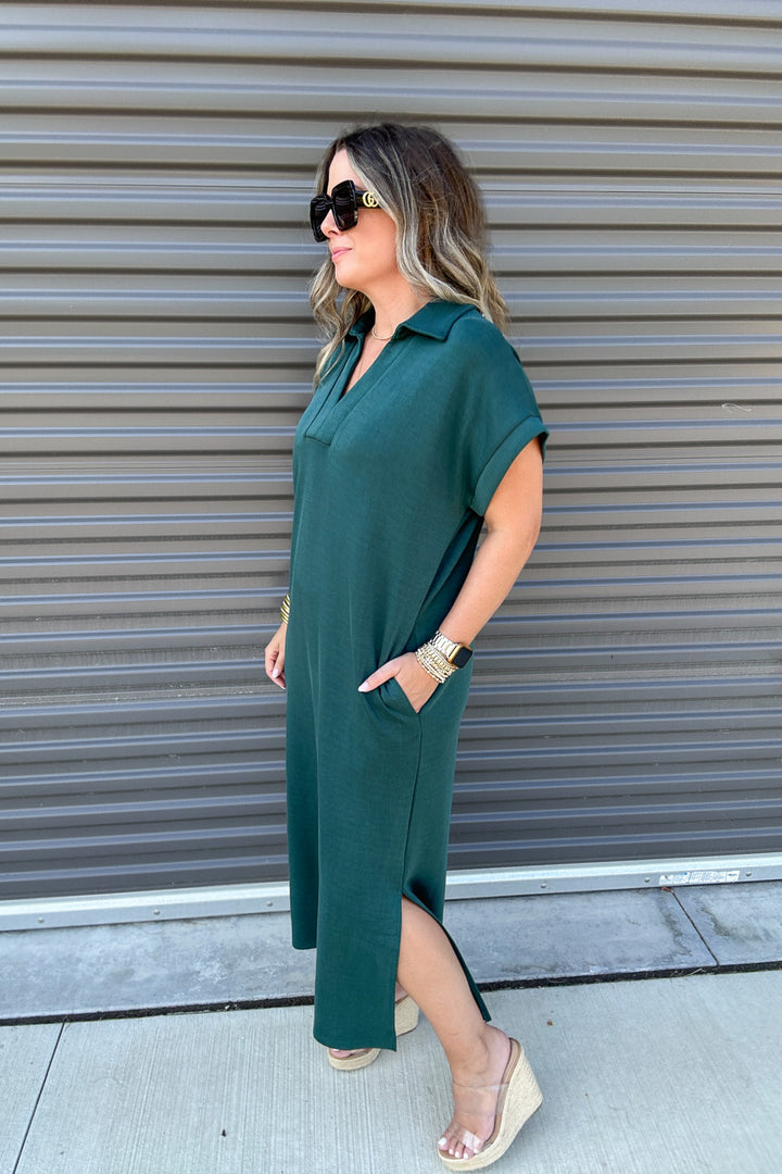 Soft and Smooth Maxi Dress - Emerald