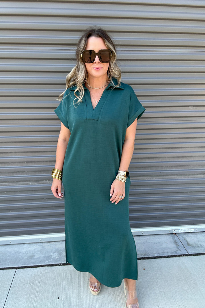 Soft and Smooth Maxi Dress - Emerald