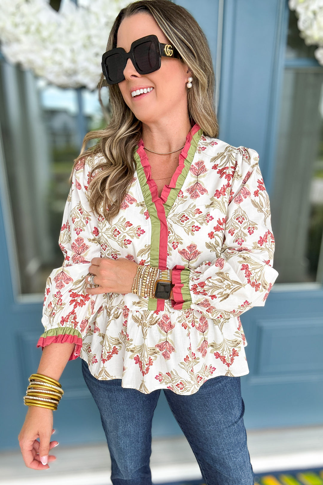 What You Need Ruffle Blouse - Marsala