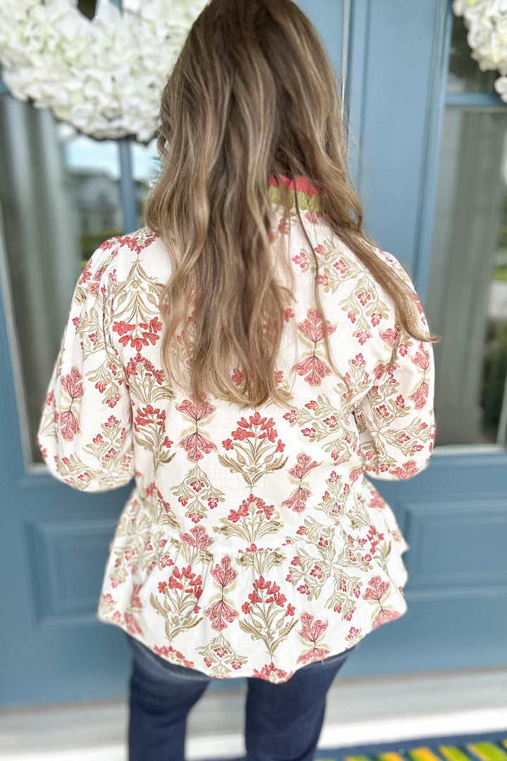 What You Need Ruffle Blouse - Marsala
