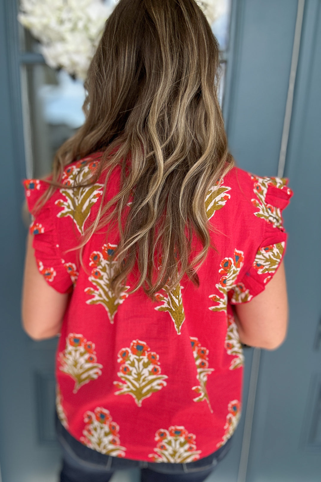 THML: Poppy Lane Ruffle Blouse