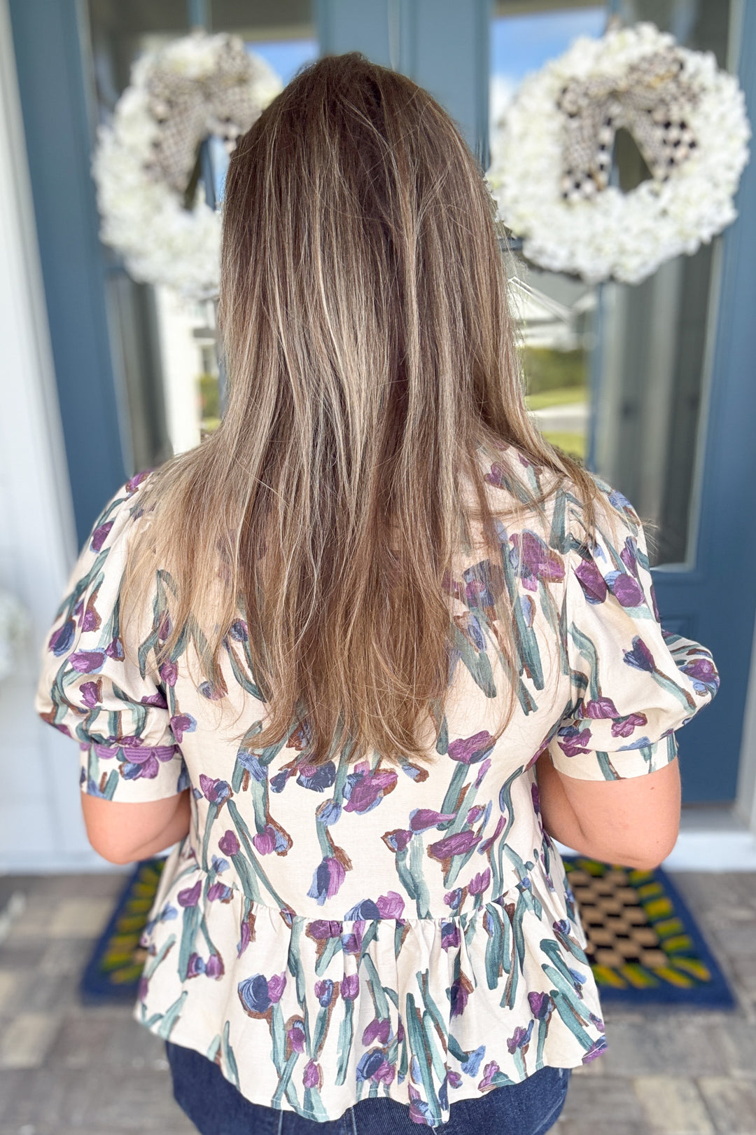 Made For More Floral Top - Cream