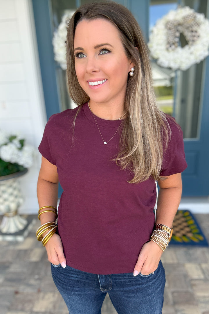 Z Supply: Modern Slub Tee - Berry Wine