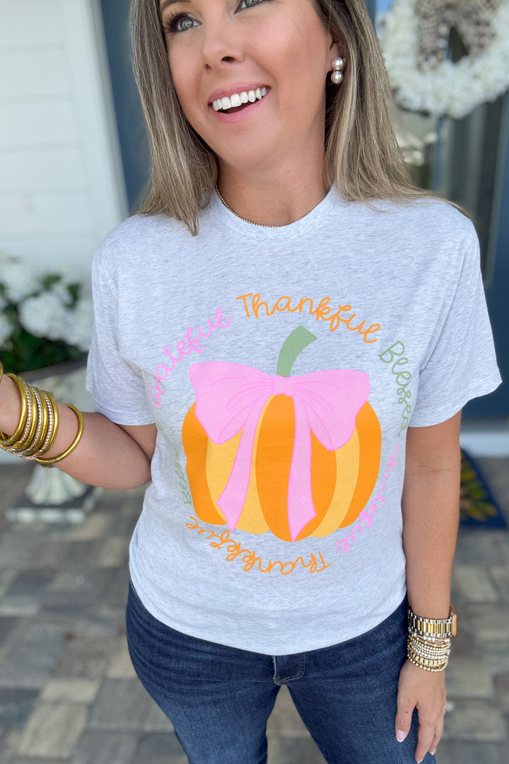 Grateful, Thankful, Blessed Heather T-Shirt
