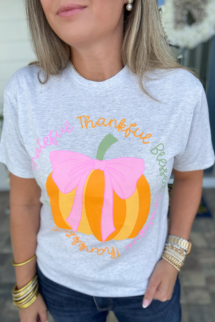 Grateful, Thankful, Blessed Heather T-Shirt