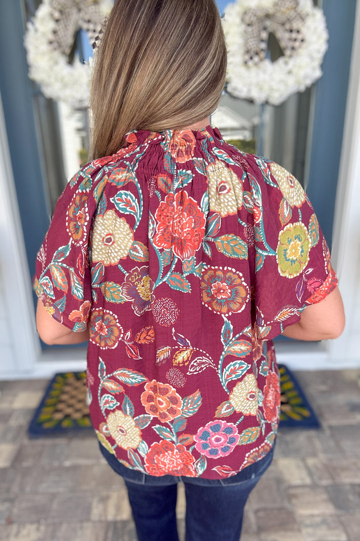 THML: Dance All Day Floral Blouse