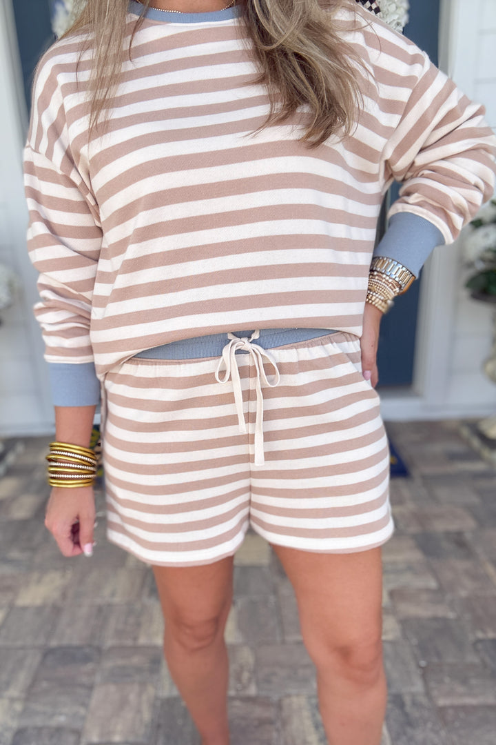 Z Supply: Low Key Stripe Short Evening Sand