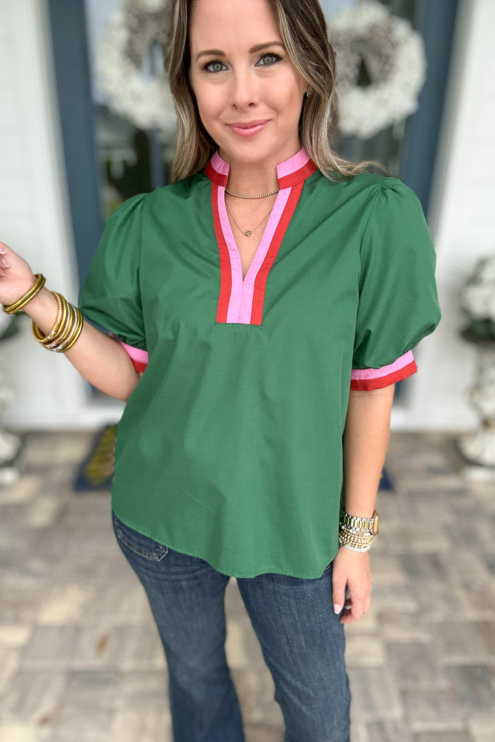 Cart Path Cutie Top - Green