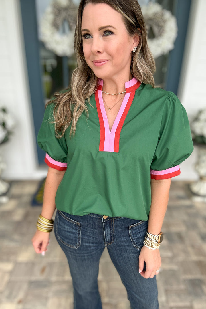 Cart Path Cutie Top - Green