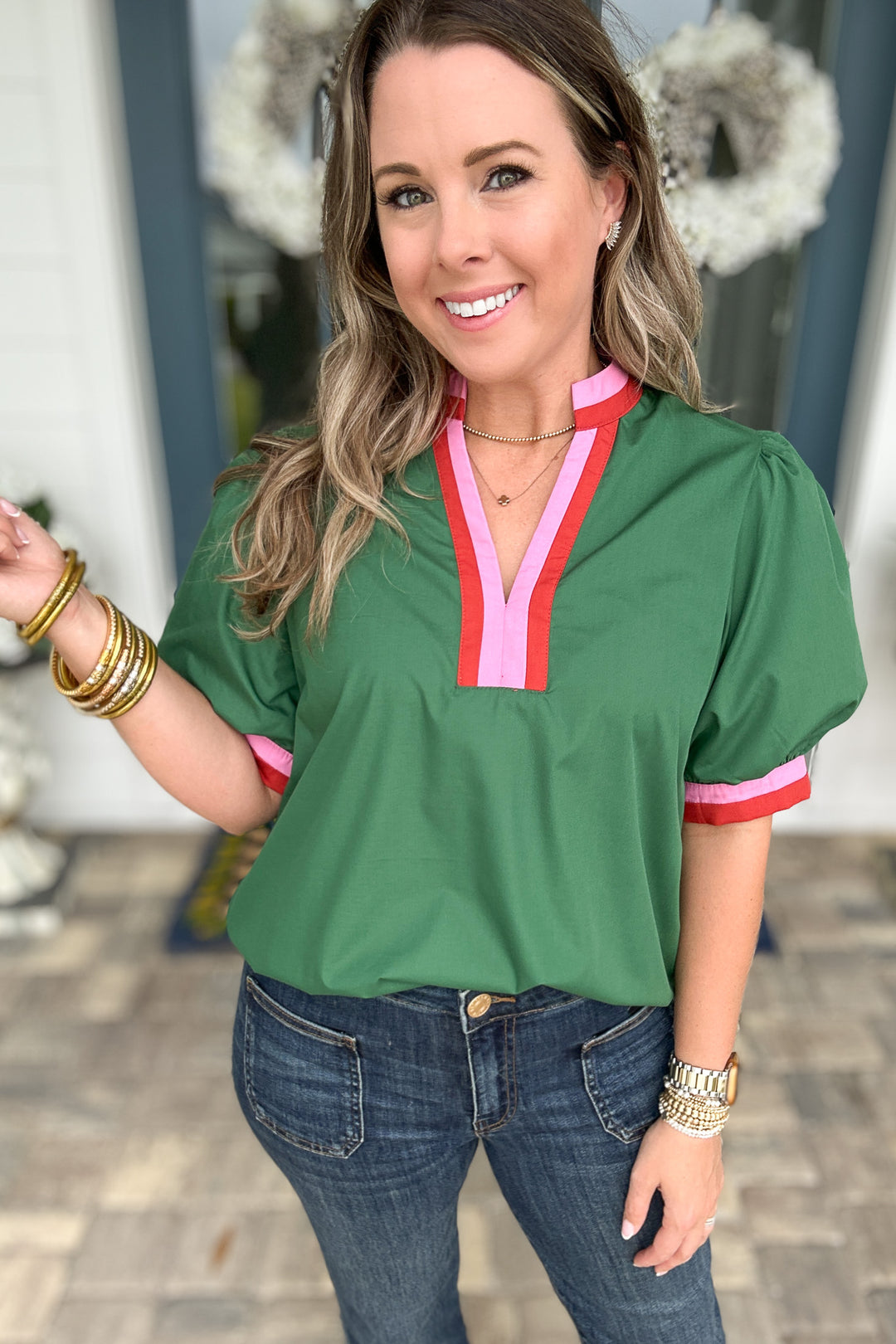 Cart Path Cutie Top - Green