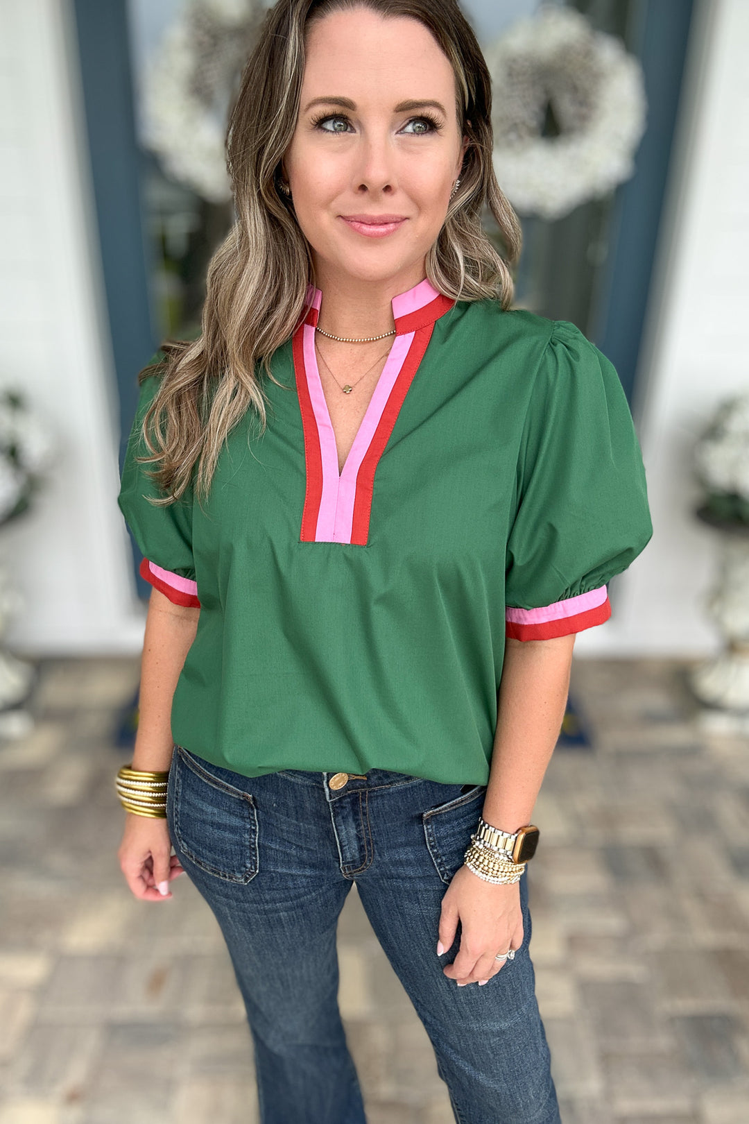 Cart Path Cutie Top - Green