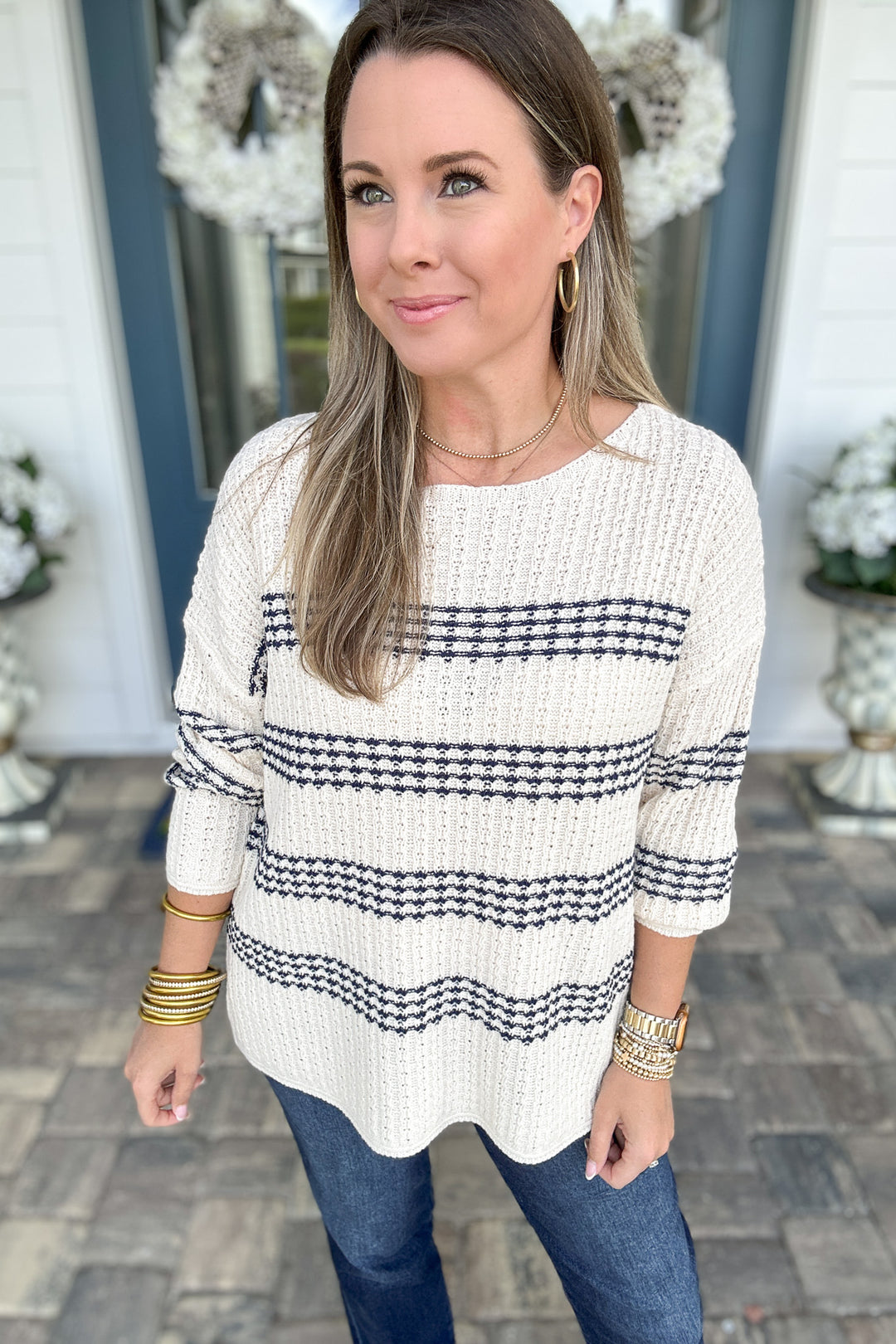 Striped And Simple Sweater