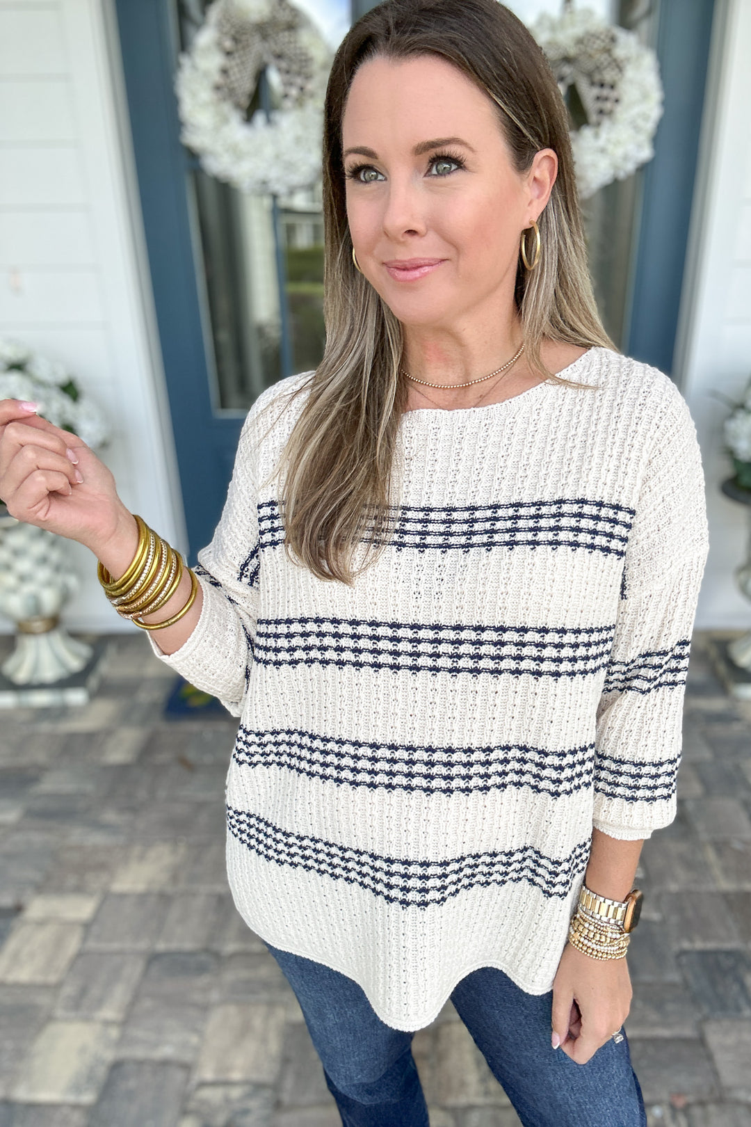 Striped And Simple Sweater