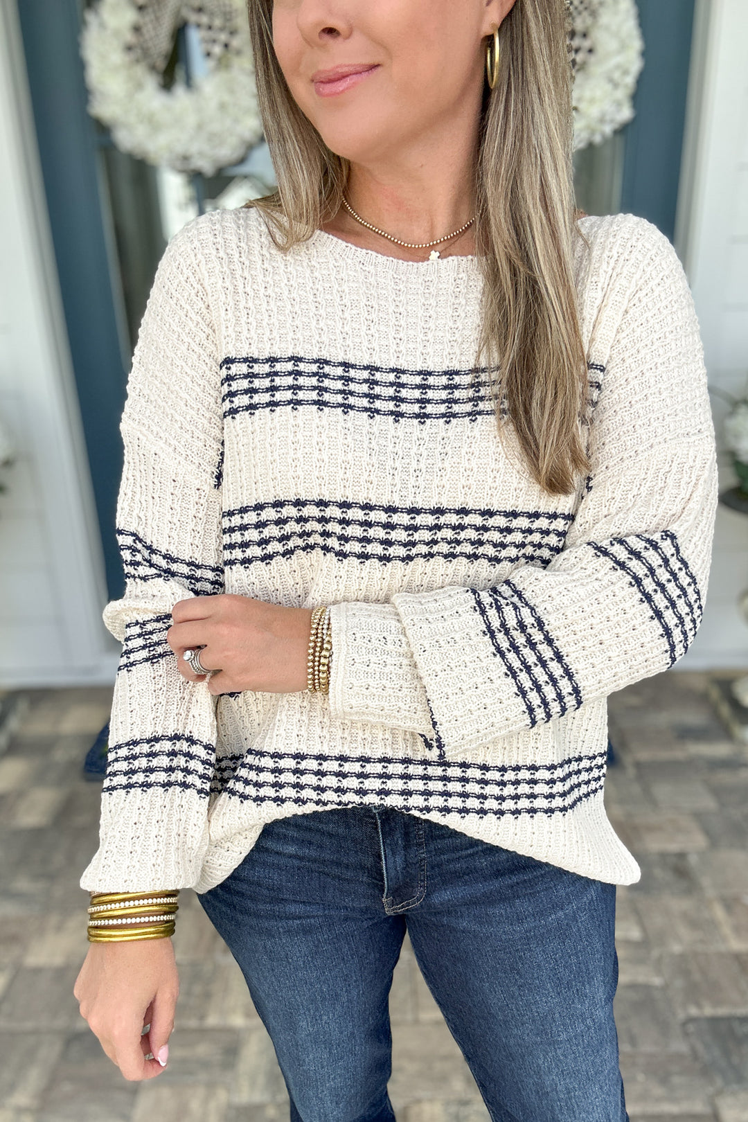 Striped And Simple Sweater