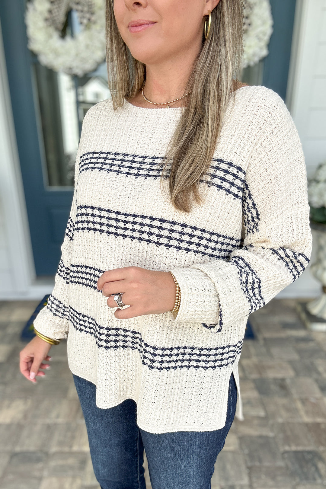 Striped And Simple Sweater