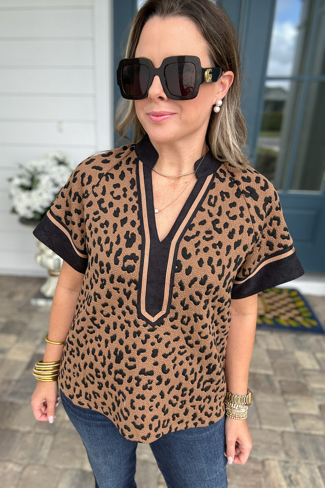 THML: Leopard In Love Knit Top