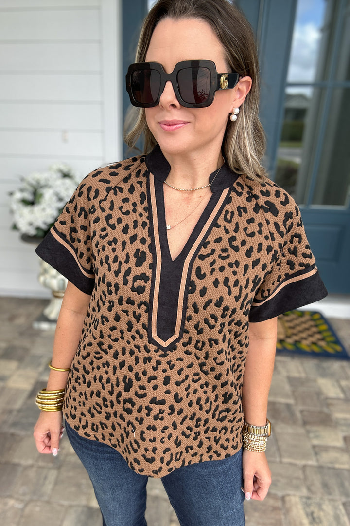 THML: Leopard In Love Knit Top