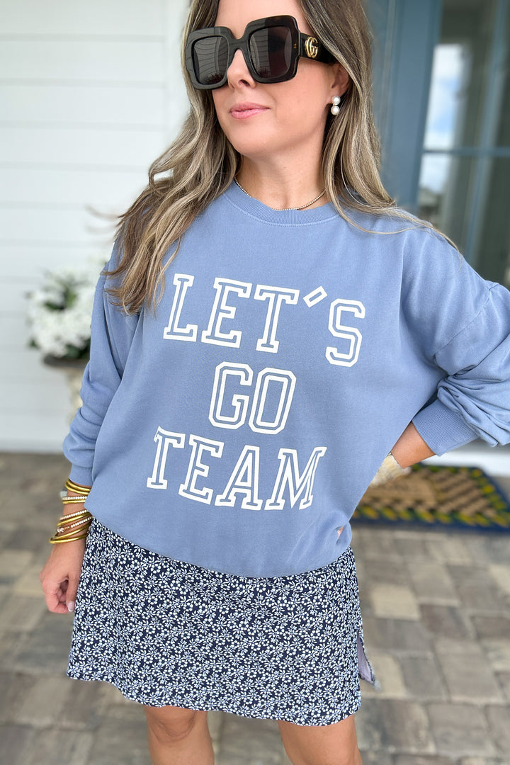 Z Supply: Go Team Sunday Sweatshirt - Storm Cloud