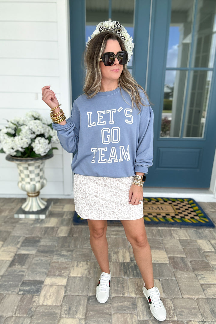 Z Supply: Go Team Sunday Sweatshirt - Storm Cloud