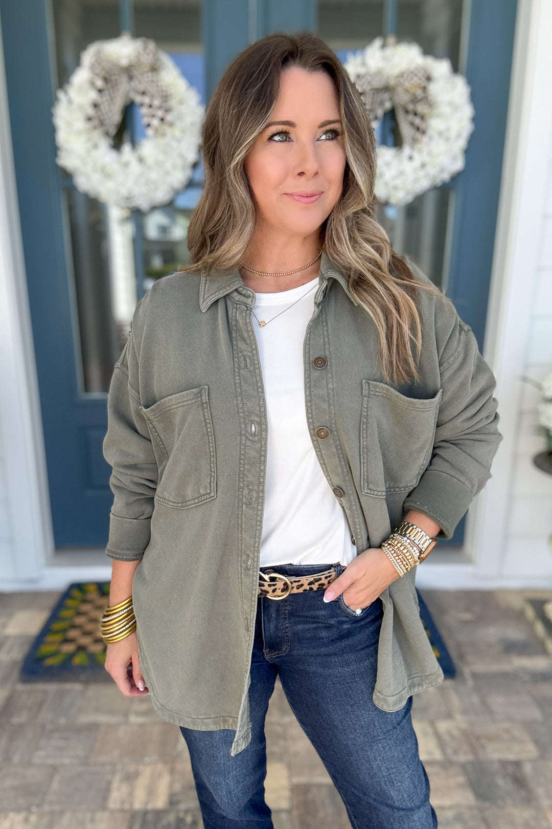 Z Supply: All Day Knit Jacket - Hunter Green