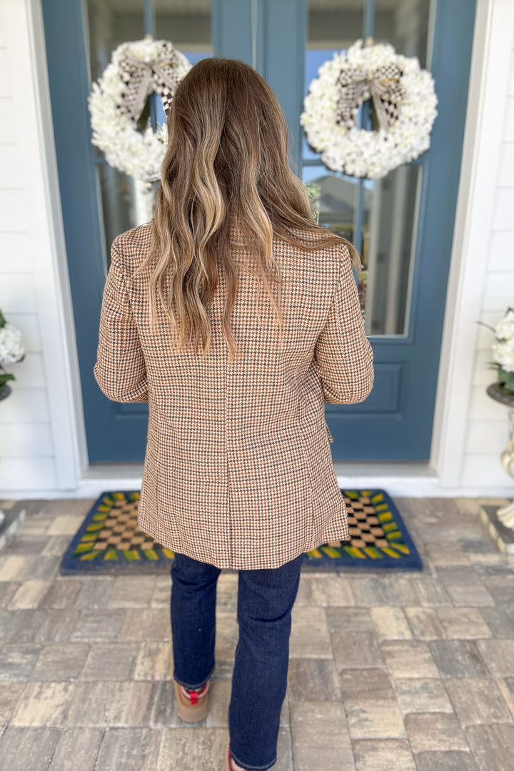 City Chic Houndstooth Blazer