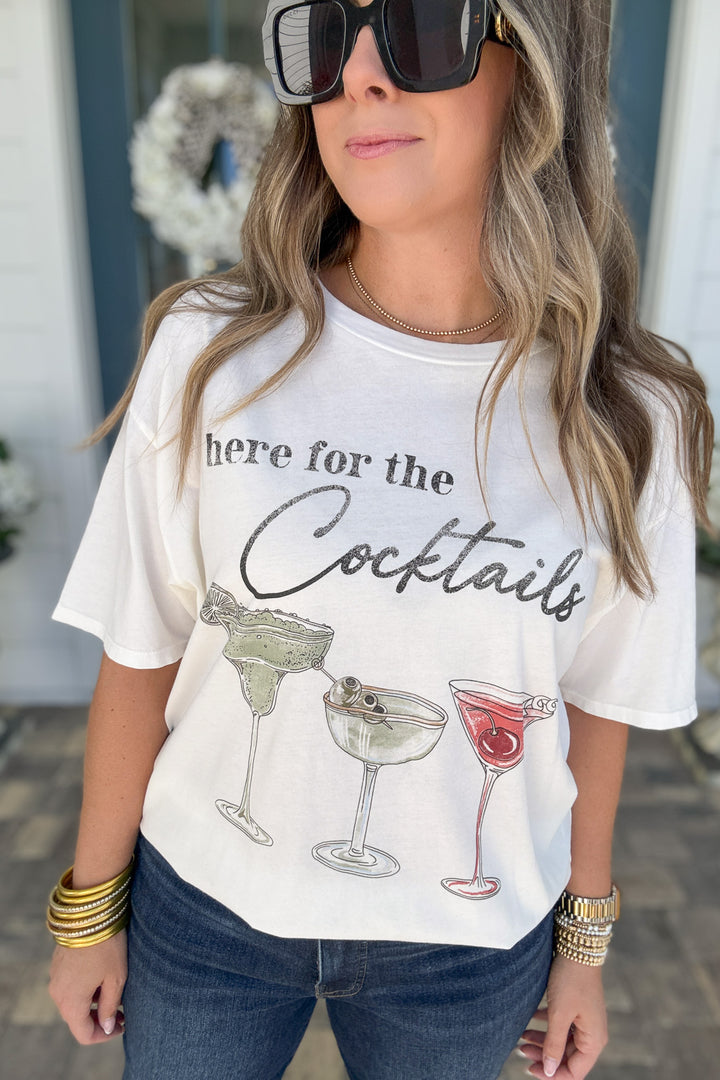 Z Supply: Cocktails City Tee - Sea Salt