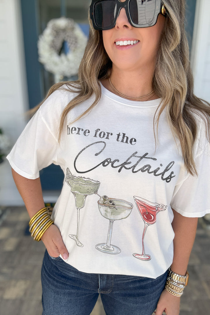 Z Supply: Cocktails City Tee - Sea Salt