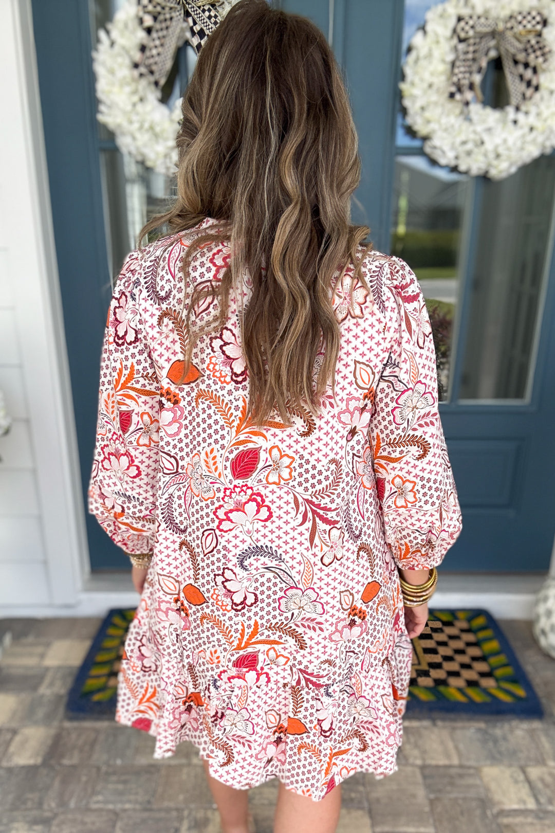 Hendry Floral Ruffle Shift Dress