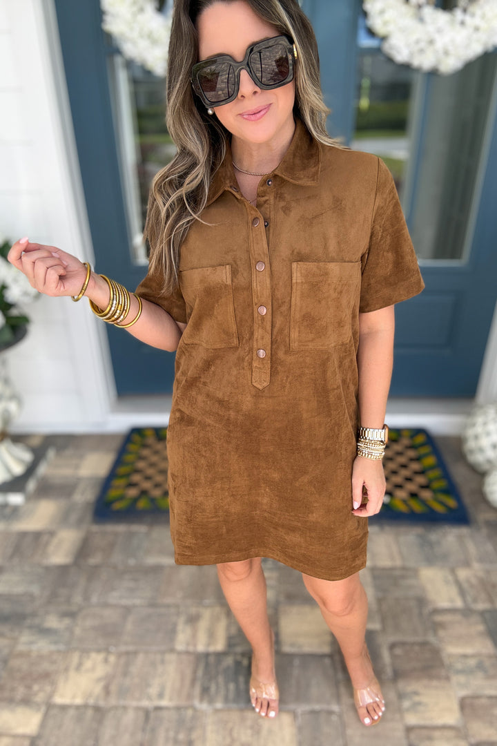 Z Supply: Sydney Suede Mini Dress - Coconut