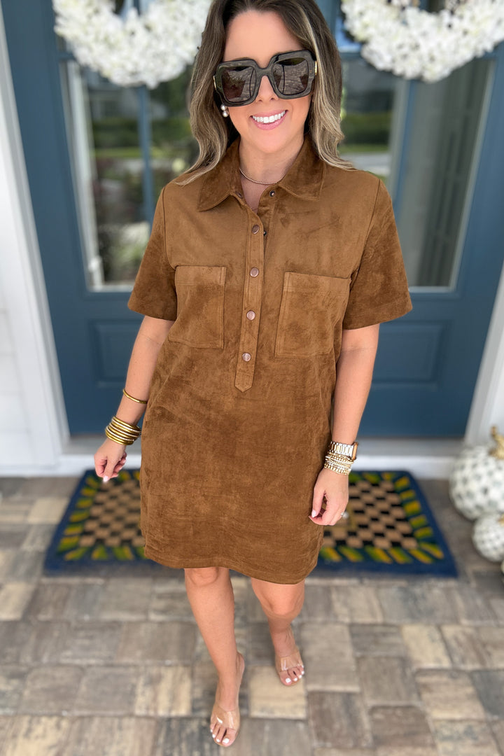 Z Supply: Sydney Suede Mini Dress - Coconut