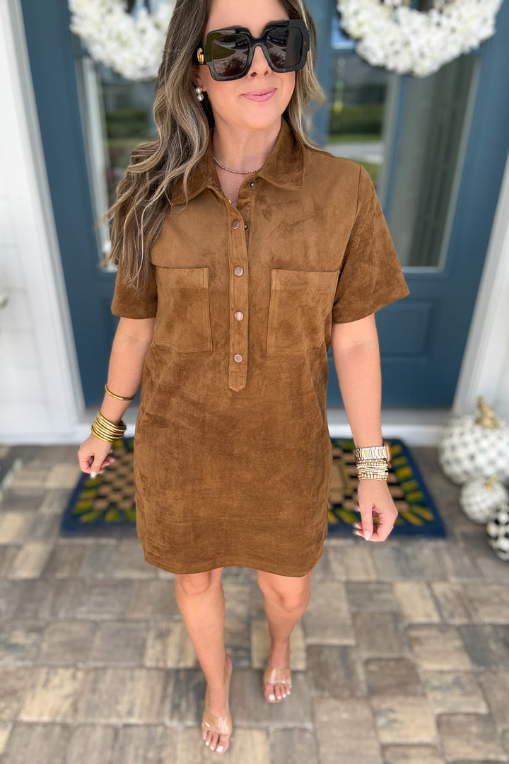Z Supply: Sydney Suede Mini Dress - Coconut