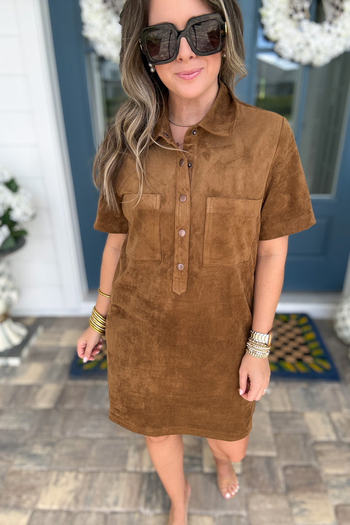Z Supply: Sydney Suede Mini Dress - Coconut