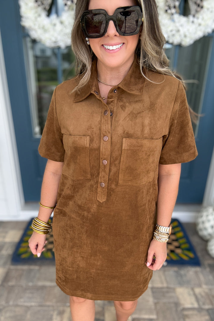 Z Supply: Sydney Suede Mini Dress - Coconut