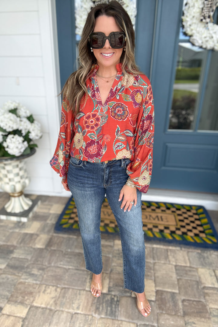 KUT: Reese High Rise Ankle Straight - Intution