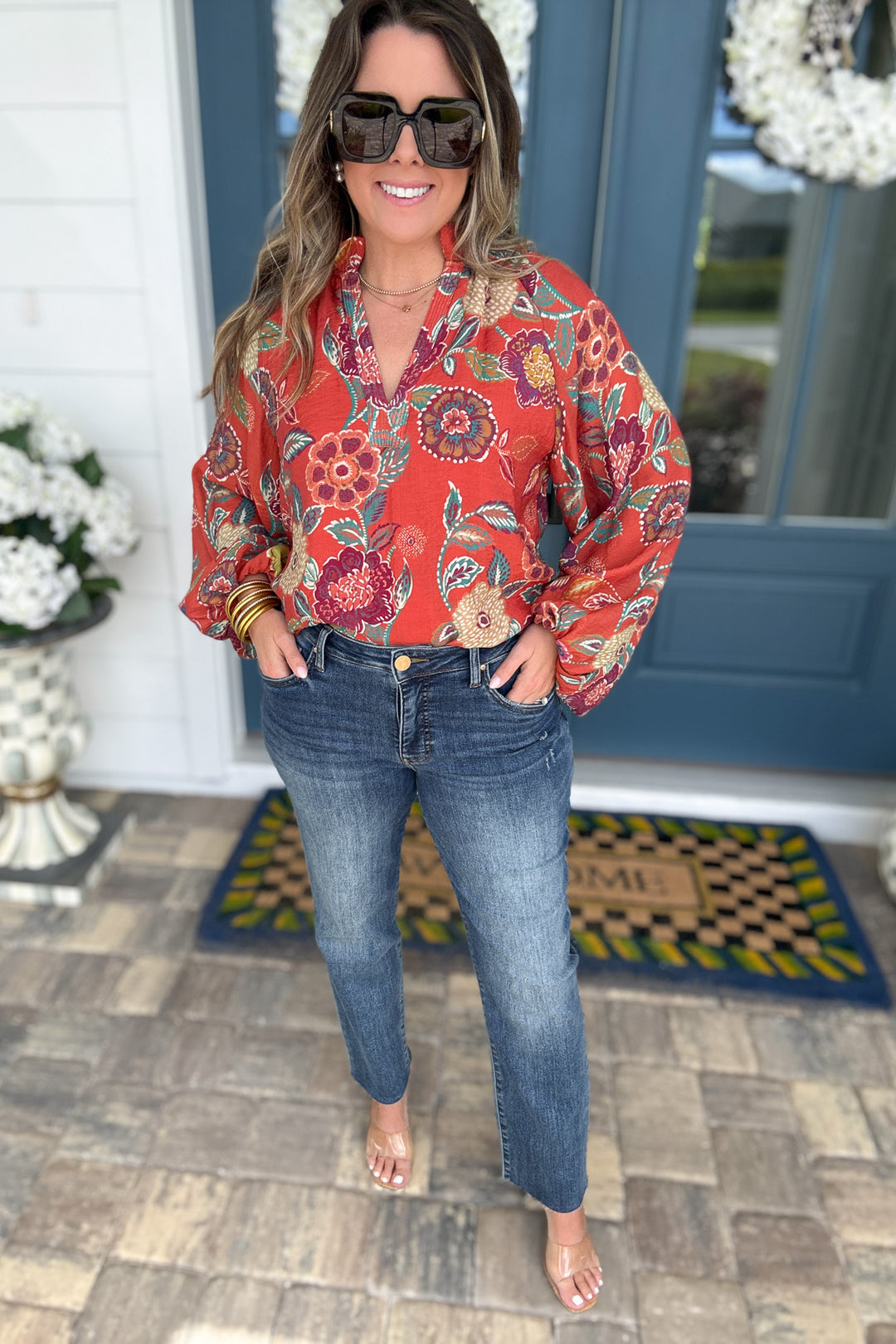 KUT: Reese High Rise Ankle Straight - Intution