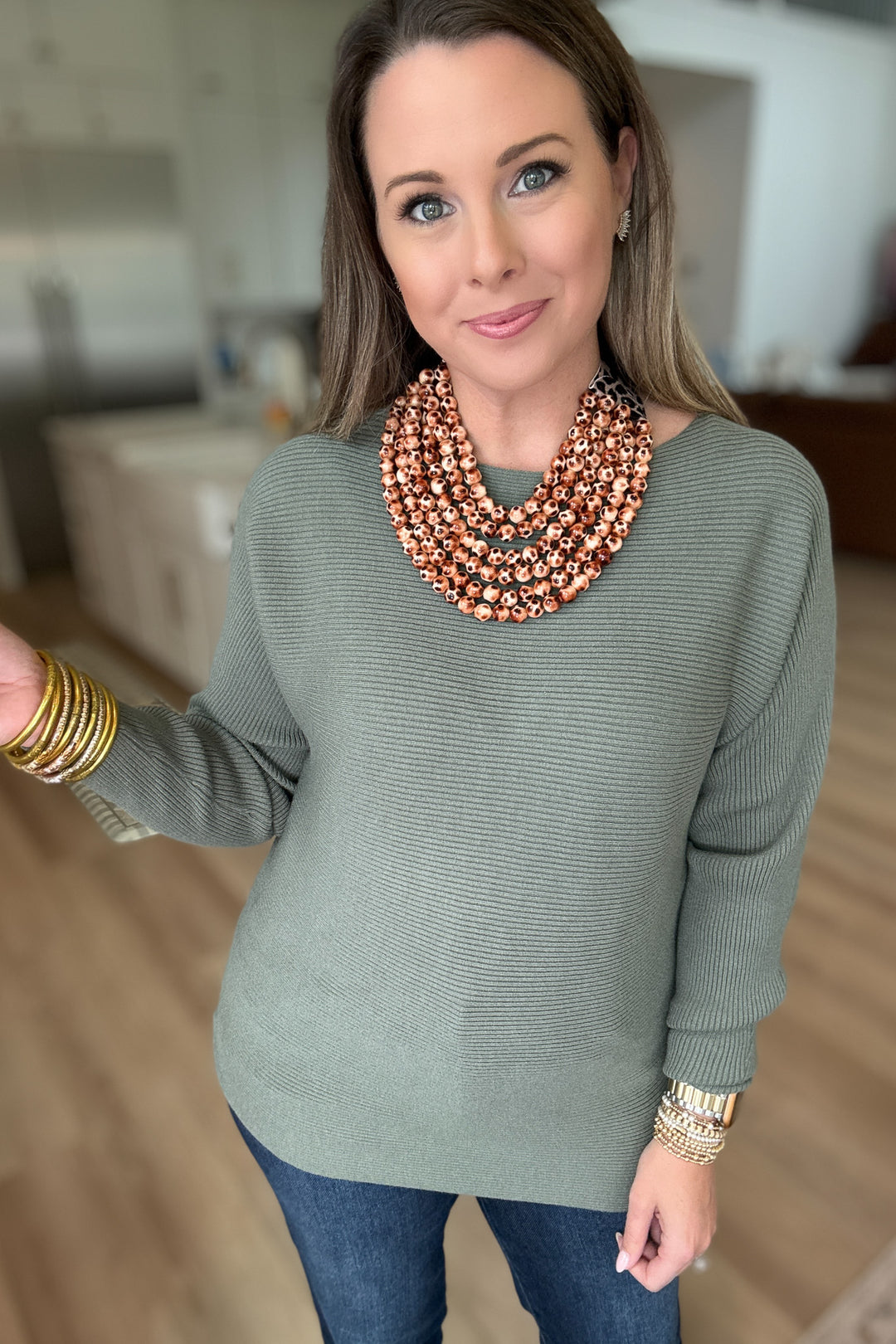 Leopard Chic Beaded Magnetic Necklace