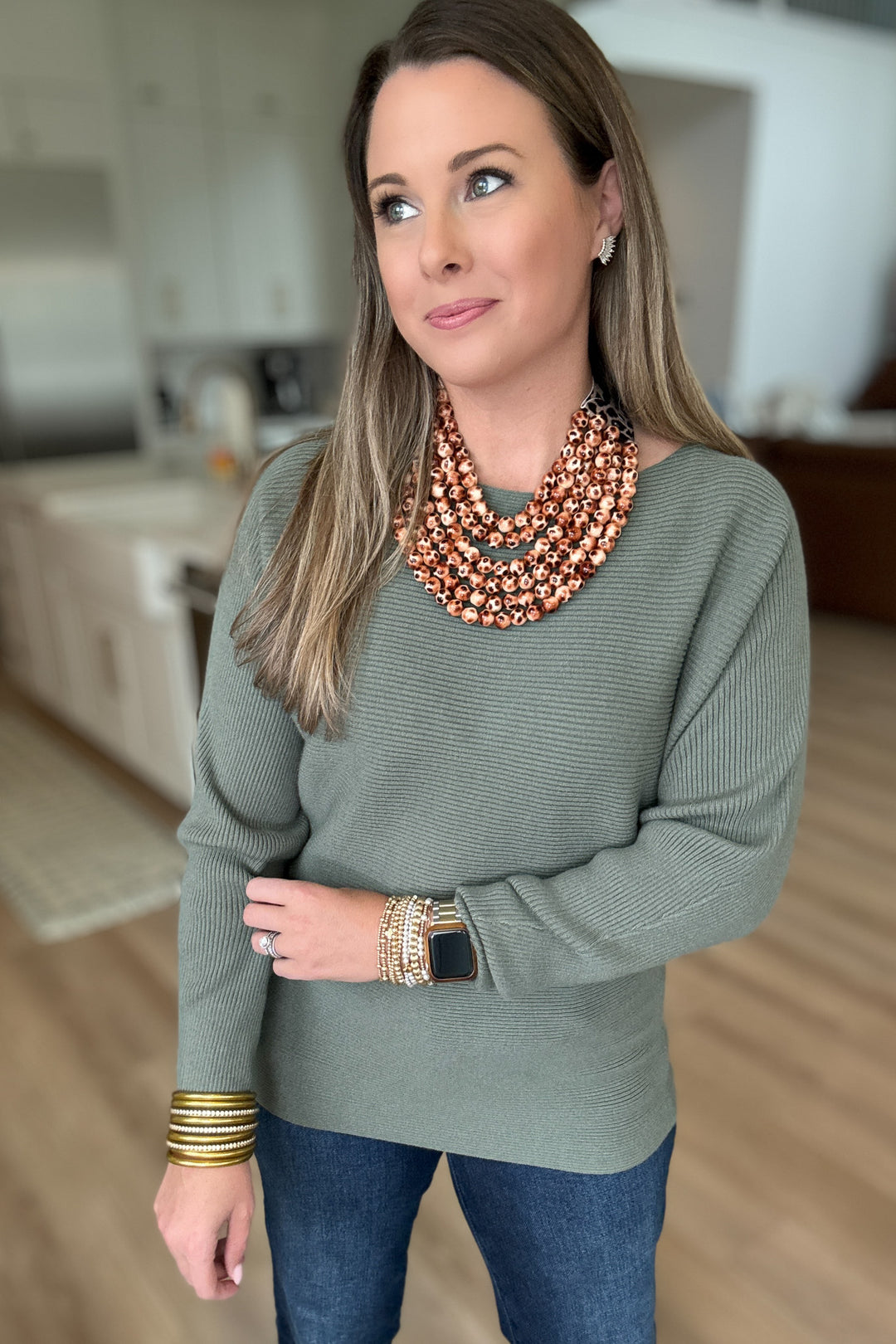 Leopard Chic Beaded Magnetic Necklace