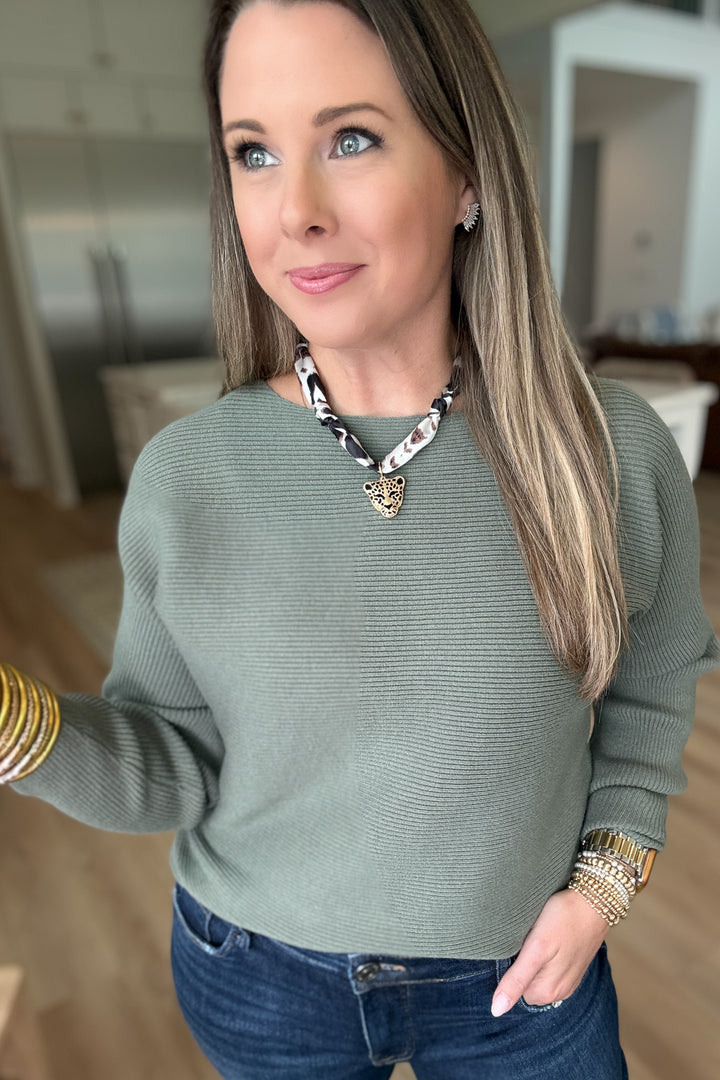 Jaguar Pendant Scarf Tie Necklace