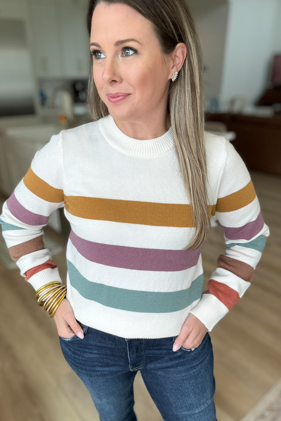 The Skye Rainbow Stripe Sweater