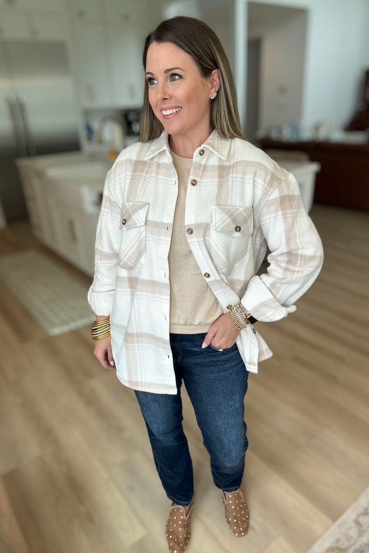 Z Supply: Hiker Two Toned Fleece Jacket - Smokey