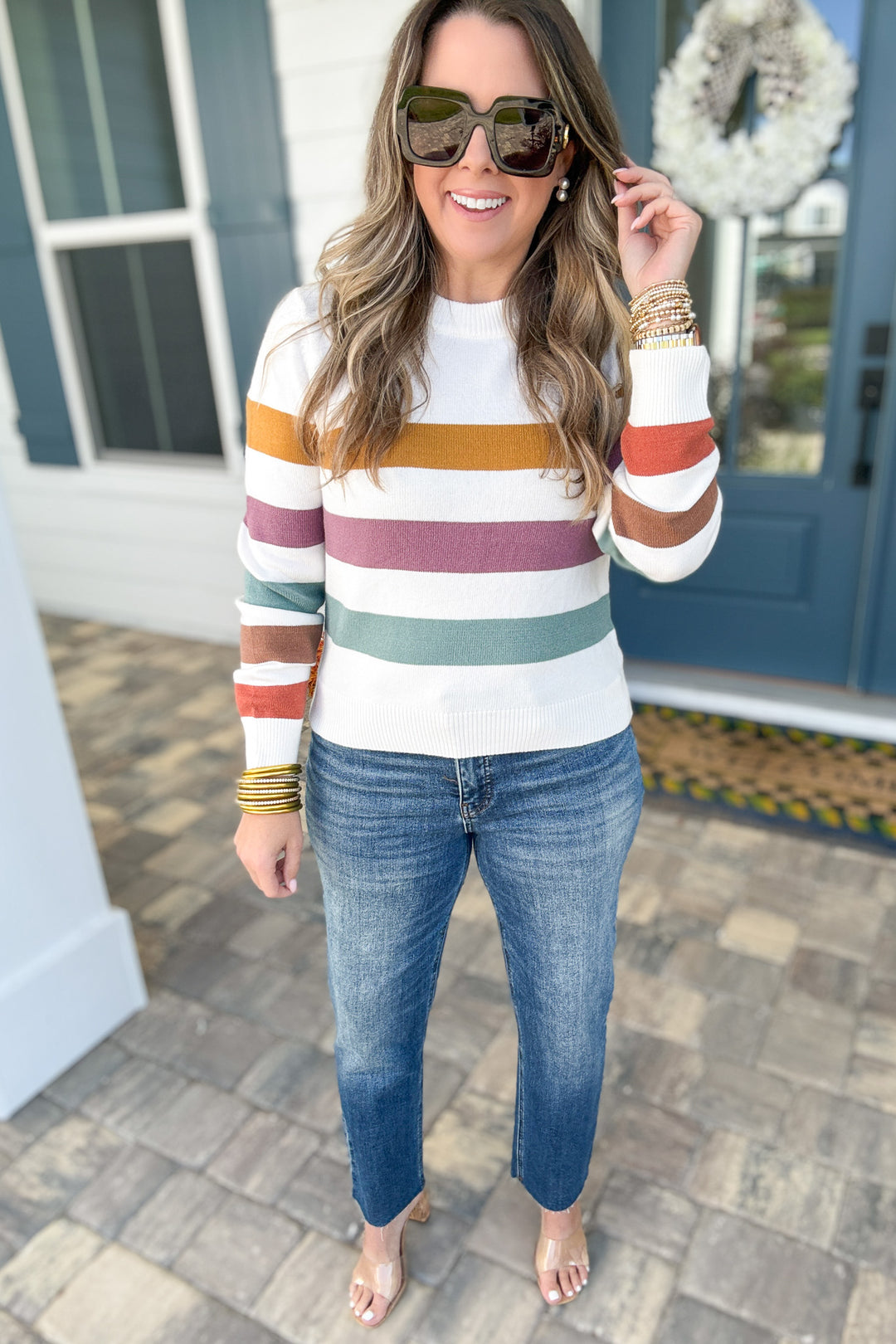 The Skye Rainbow Stripe Sweater