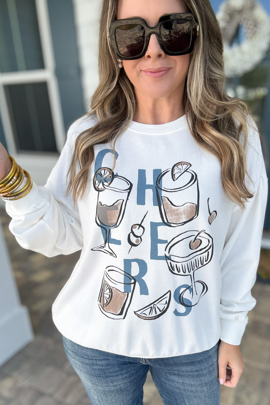 Z Supply: Cheers Sunday Sweatshirt -  Sea Salt