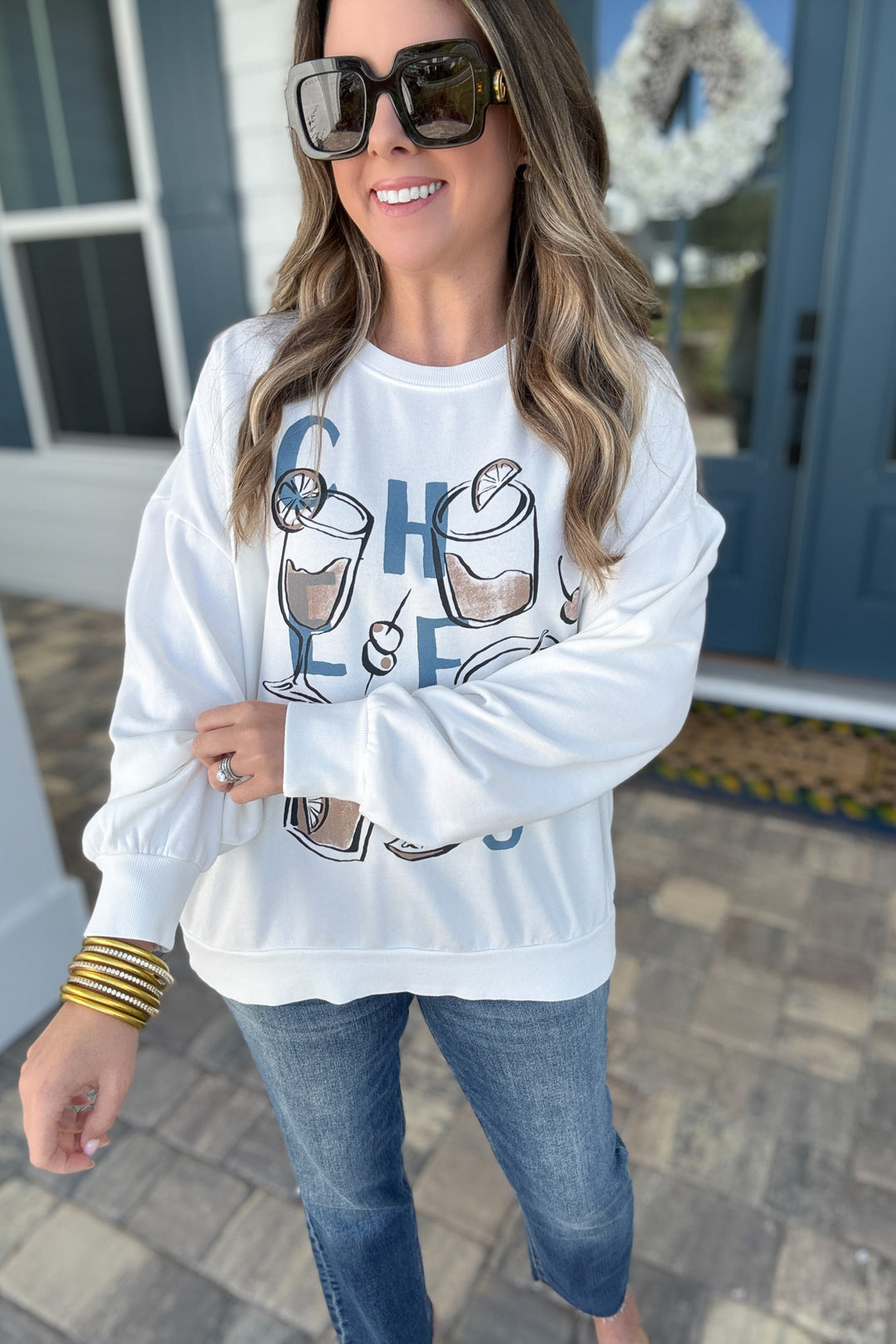 Z Supply: Cheers Sunday Sweatshirt -  Sea Salt