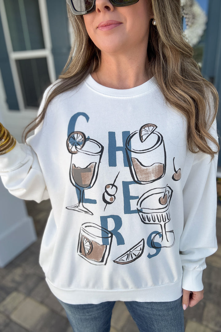 Z Supply: Cheers Sunday Sweatshirt -  Sea Salt