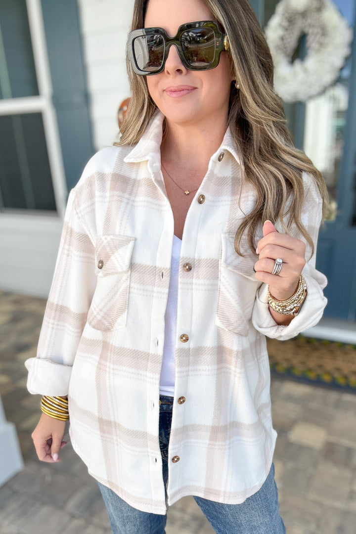 Z Supply: Hiker Two Toned Fleece Jacket - Smokey