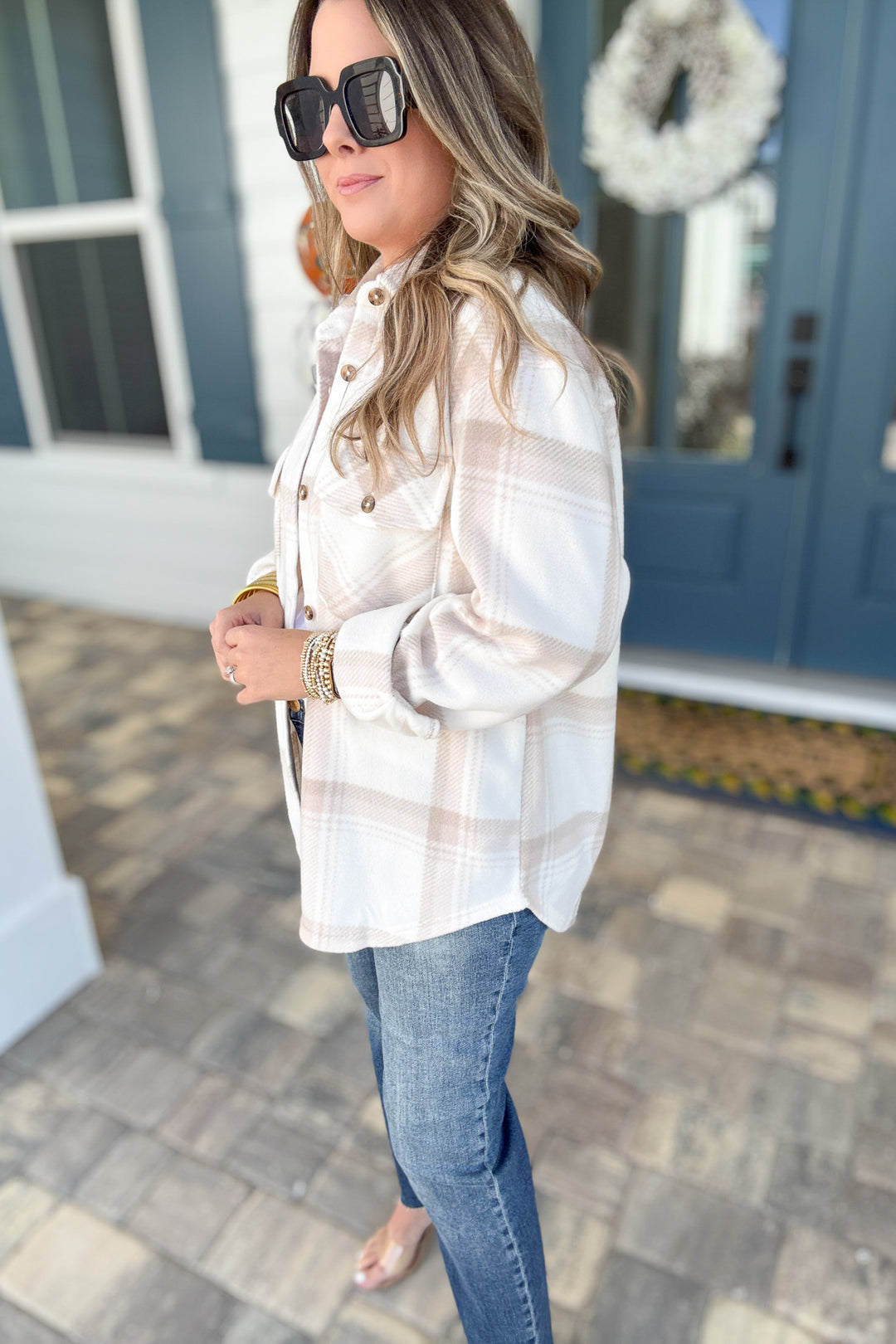 Z Supply: Hiker Two Toned Fleece Jacket - Smokey