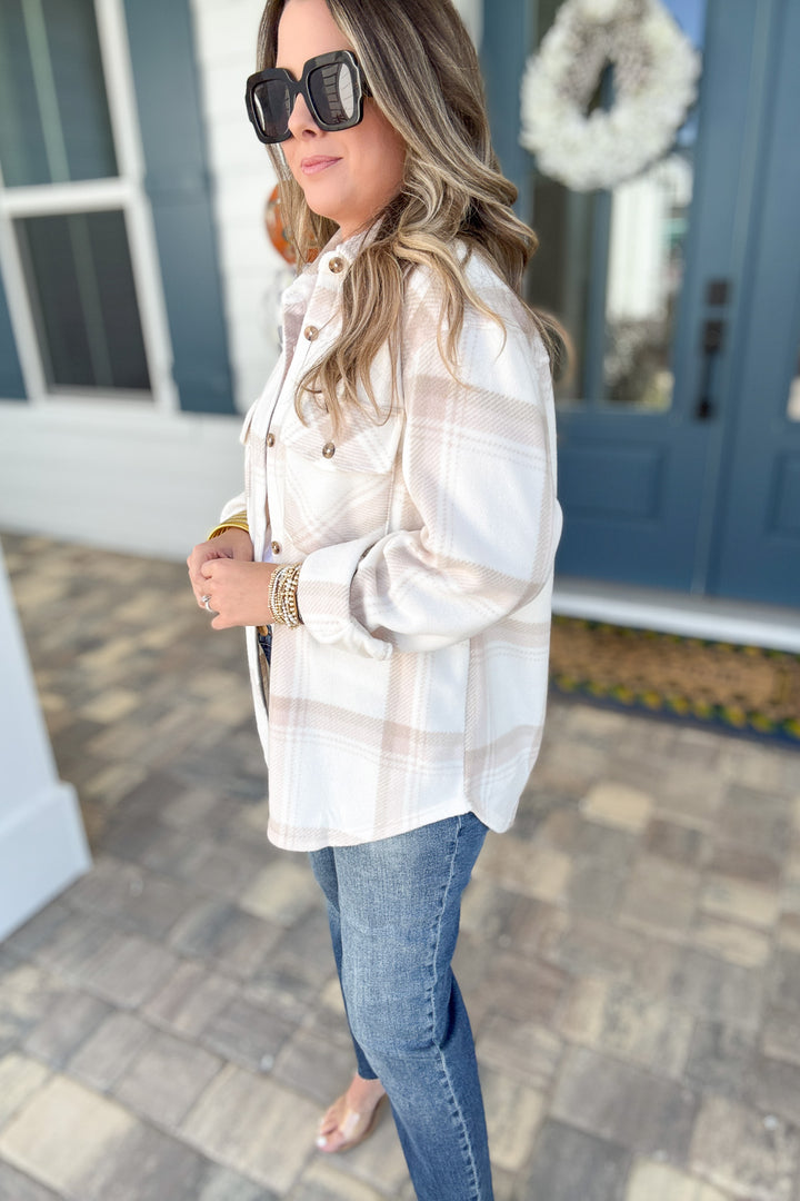 Z Supply: Hiker Two Toned Fleece Jacket - Smokey